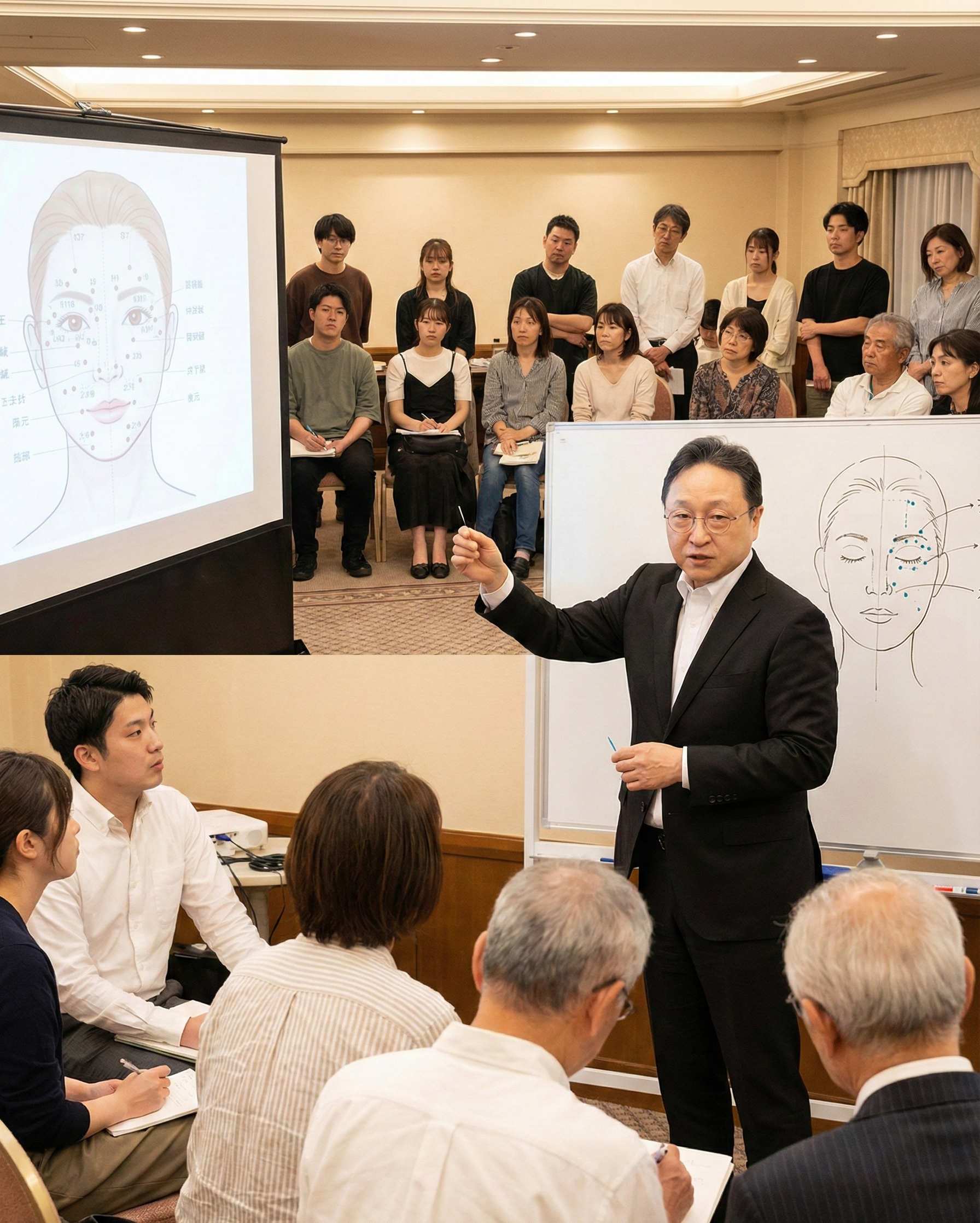 セミナーで指導する大西院長